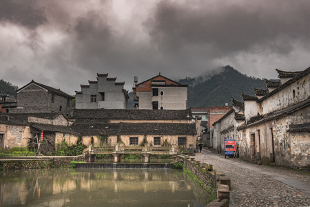 China Zhejiang Lishui Jinyun Heyang Villageのeditorial素材