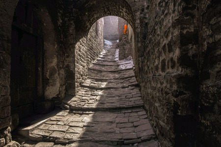 Alley at Shanxi laoniuwanの写真素材