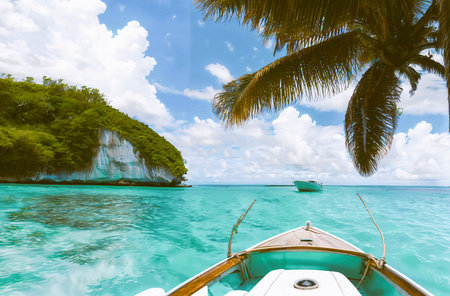 Beautiful tropical island at Seychelles, Praslinの素材