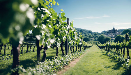 Vineyard in Chianti, Tuscany, Italyの素材