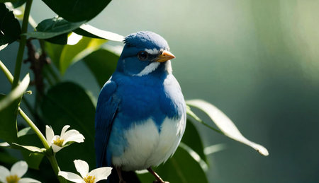 Blue-bellied Bluebird (Cyornis cyanurus)の素材