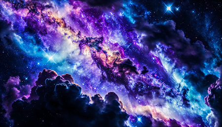 Planets and galaxy, science fiction wallpaper. Beauty of deep space.の素材