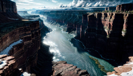 View of the Grand Canyon National Park, Arizona, United States.の素材