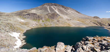 Besseggen Ridge in Jotunheimen National Park, Norwayの写真素材