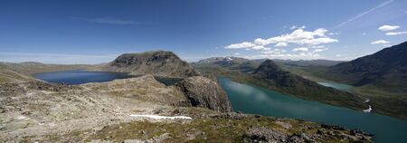 Besseggen Ridge in Jotunheimen National Park Norwayの写真素材
