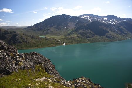 Besseggen Ridge in Jotunheimen National Park, Norwayの写真素材