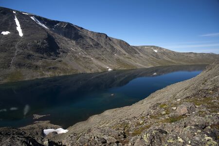 Besseggen Ridge in Jotunheimen National Park, Norwayの写真素材