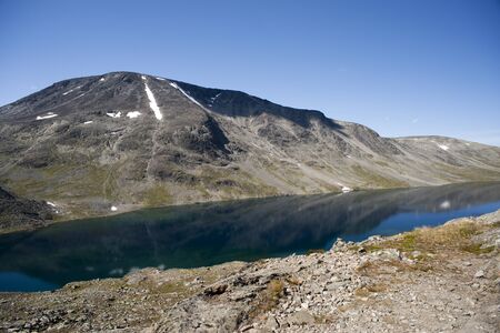 Besseggen Ridge in Jotunheimen National Park, Norwayの写真素材