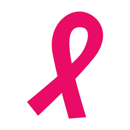 Pink Ribbon, Breast Cancer awareness, grunge style vector design, breast cancer awareness monthのイラスト素材