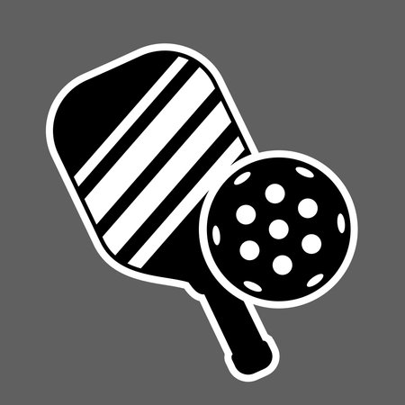 pickleball and padel designs vectorのイラスト素材