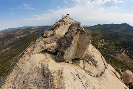 The rocky summit of Stonewall Peakの写真素材