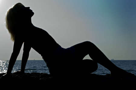 Beautiful woman. Blonde.の写真素材