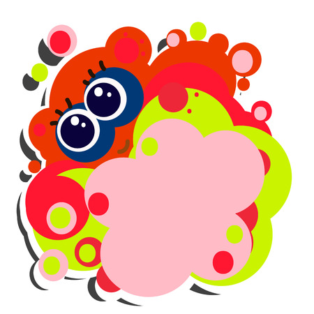 Funny Orange Bearのイラスト素材