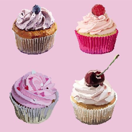 Appetizing cute pixel realistic ffinsのイラスト素材
