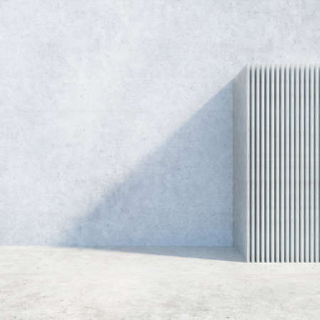 Abstract Modern Architecture Background. 3d Render Illustrationの写真素材