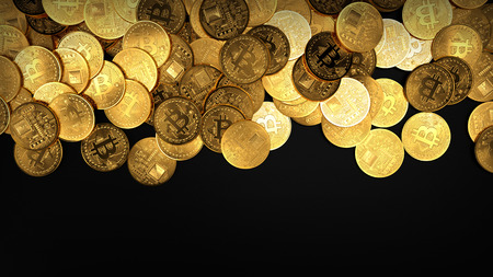 Bitcoin concept backgroundの写真素材