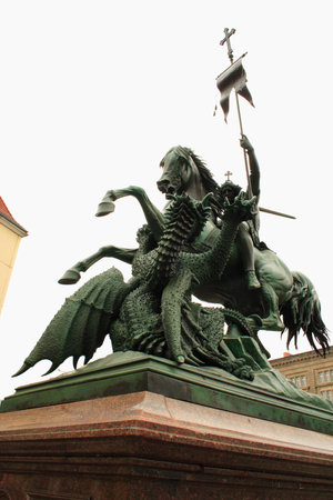 george saint statues berlinの写真素材