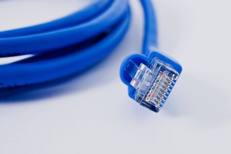 internet connector with wire on abstract background
の写真素材