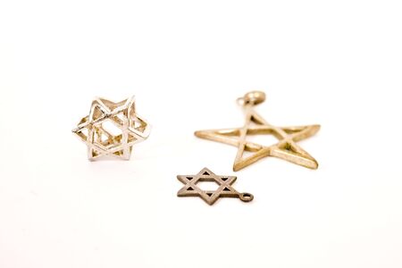 stars of david on isolated background


