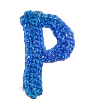 letter of knit handmade alphabetの写真素材