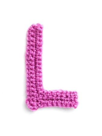 letter of knit handmade alphabetの写真素材