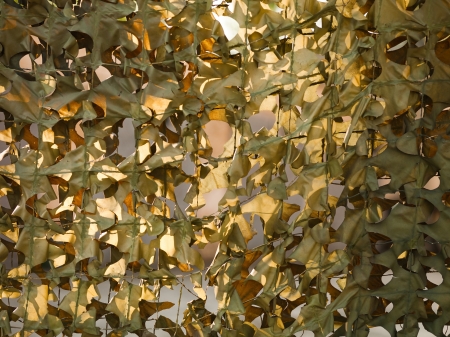 Camouflage mesh hidden russian military objectsの写真素材