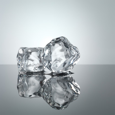 ice cubes minimalistic backgroundの写真素材