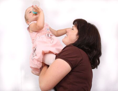 Young mother with childの写真素材