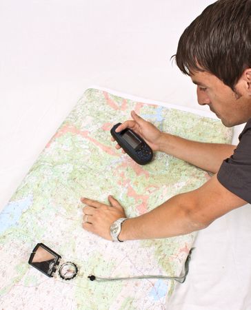 Forester using forest mensuration accessoriesの写真素材
