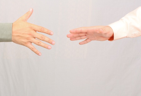 Shaking handsの写真素材