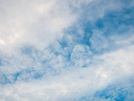 Beautiful cloudy blue sky backgroudの写真素材
