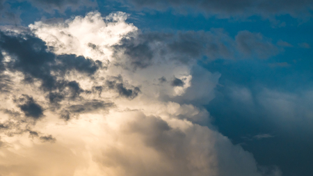 Beautiful cloudy sky backgroundの写真素材