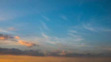 Beautiful twilight sky and sunset