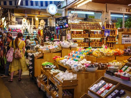 Chatuchak market,Bangkok,Thailand 29 Sep 2019: People sell and shop at Chatuchak market,Thailand