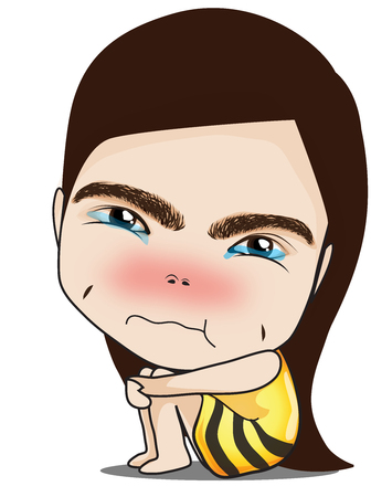 I'm cute. I Love Bees.のイラスト素材