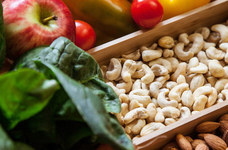 healthy foods in assortmentの写真素材