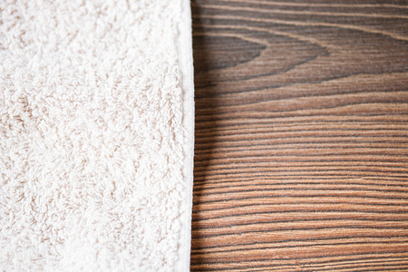 neatly folded towels - closeup shotの写真素材