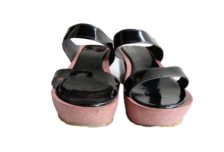 fashion shoes on white background