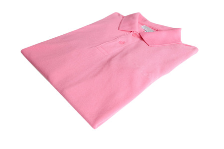 Polo shirt for men on white backgroundの写真素材