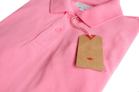 Polo shirt for men on white backgroundの写真素材