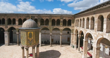 The great Damascus mosque syriaのeditorial素材