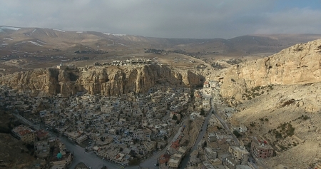 Village in the mountains 2017, Maaloula Syriaのeditorial素材