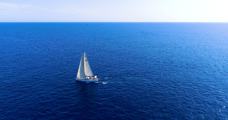 sailboat in the Mediterranean Sea