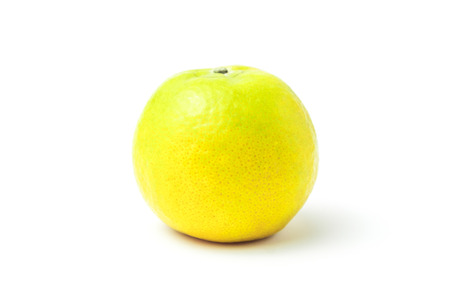 orange fresh Rich in Vitamin C isolated on white background and clipping pathの写真素材