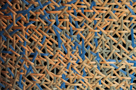 Weaving of synthetic materials of each color. Can be used as a background.の写真素材