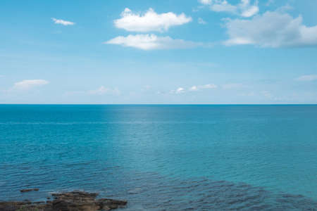 seascape views. the clear skies with beautiful clouds. Suitable for tourism recreation. At Ko Kood,...