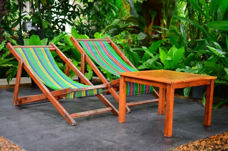 take a rest in garden.の写真素材