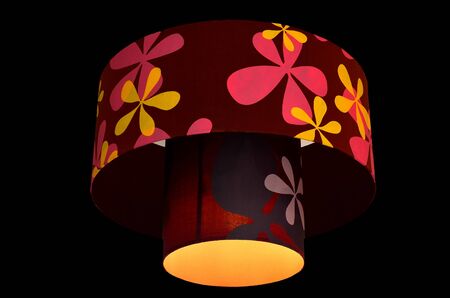 boutique lamp on a red toneの写真素材
