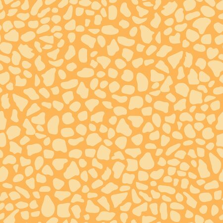 Vector abstract speckled yellow texture seamless pattern background.のイラスト素材