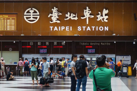 taipei main stationのeditorial素材